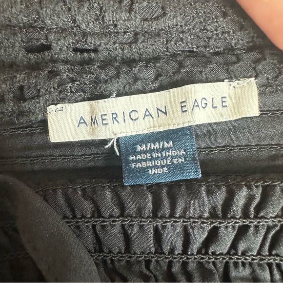 AE Set of 2 Cropped Square-Neck Corset Lace Tank Top Green Black Medium Bundle - Picture 5 of 12